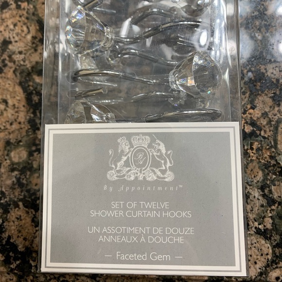 NWT By Appointment Faceted Gems Shower Curtains 🔴 - Picture 1 of 4